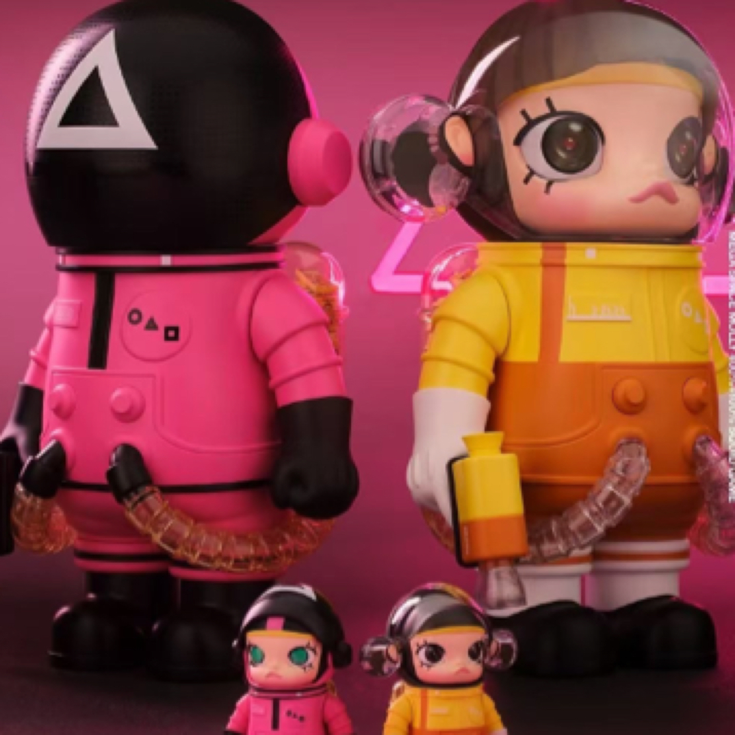 POPMART泡泡玛特MEGA珍藏 SPACE MOLLY400%潮玩大娃摆件