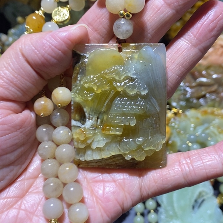 岫玉岫玉吊坠未镶嵌