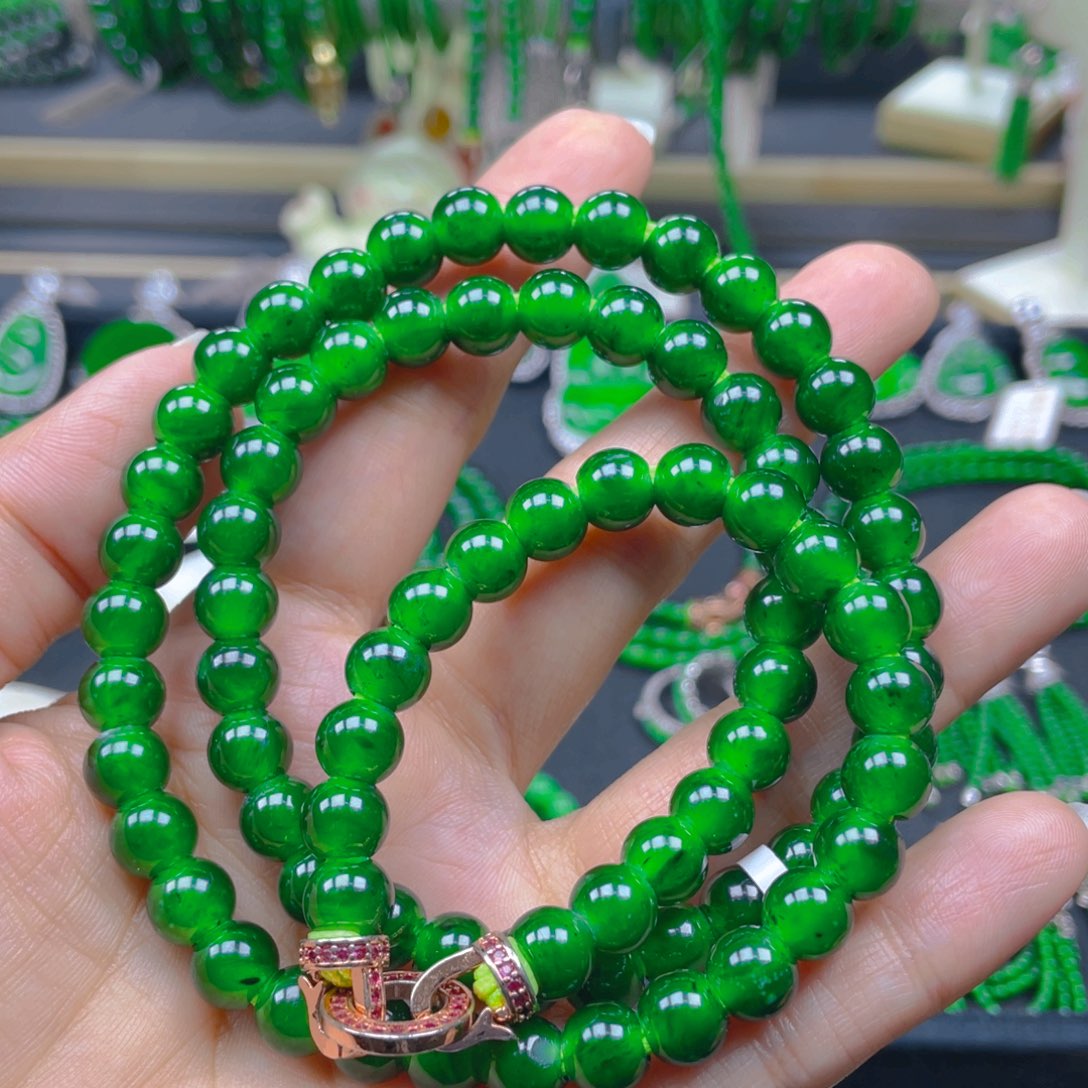 颈饰未镶嵌翡翠项链8