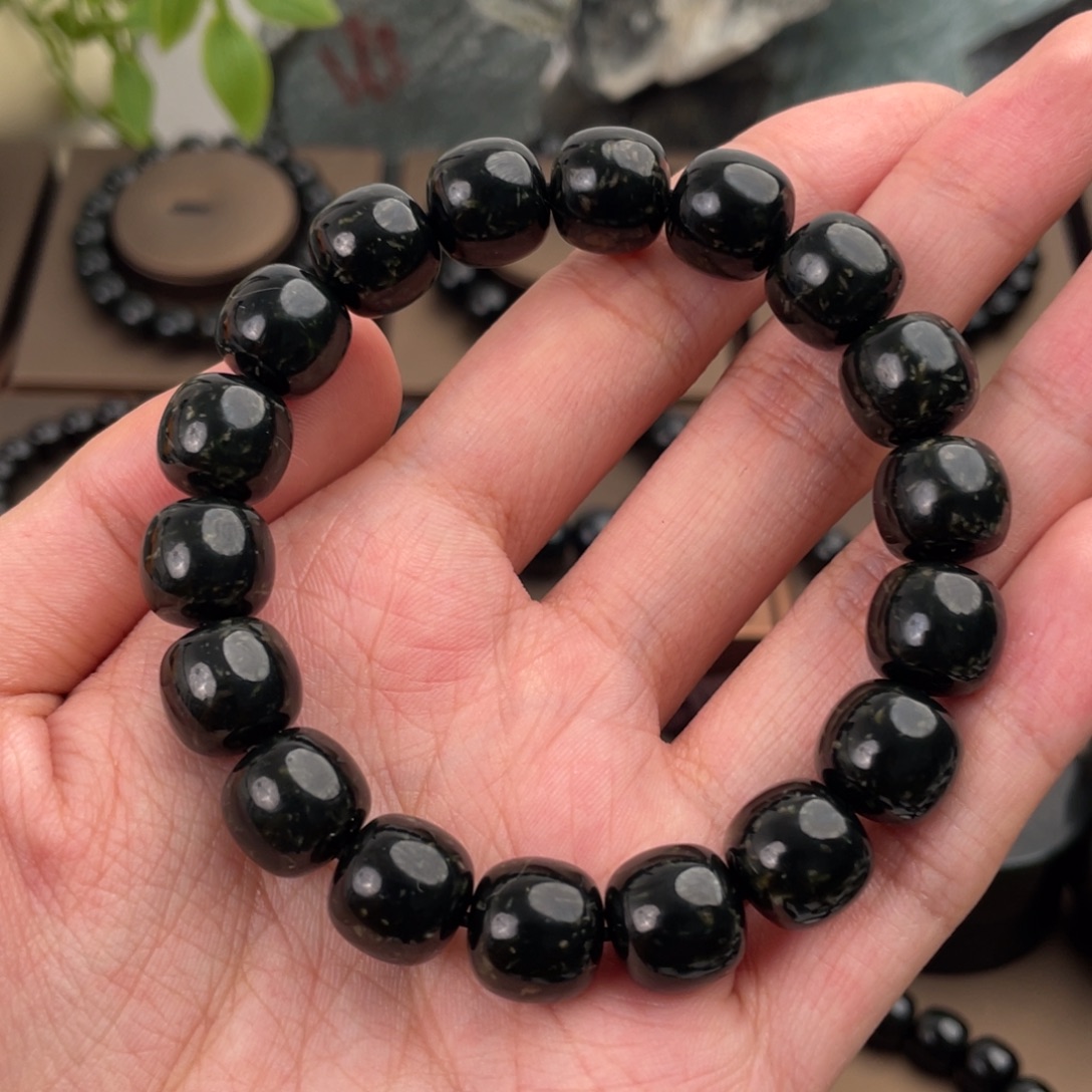 和田玉未镶嵌手链塔青