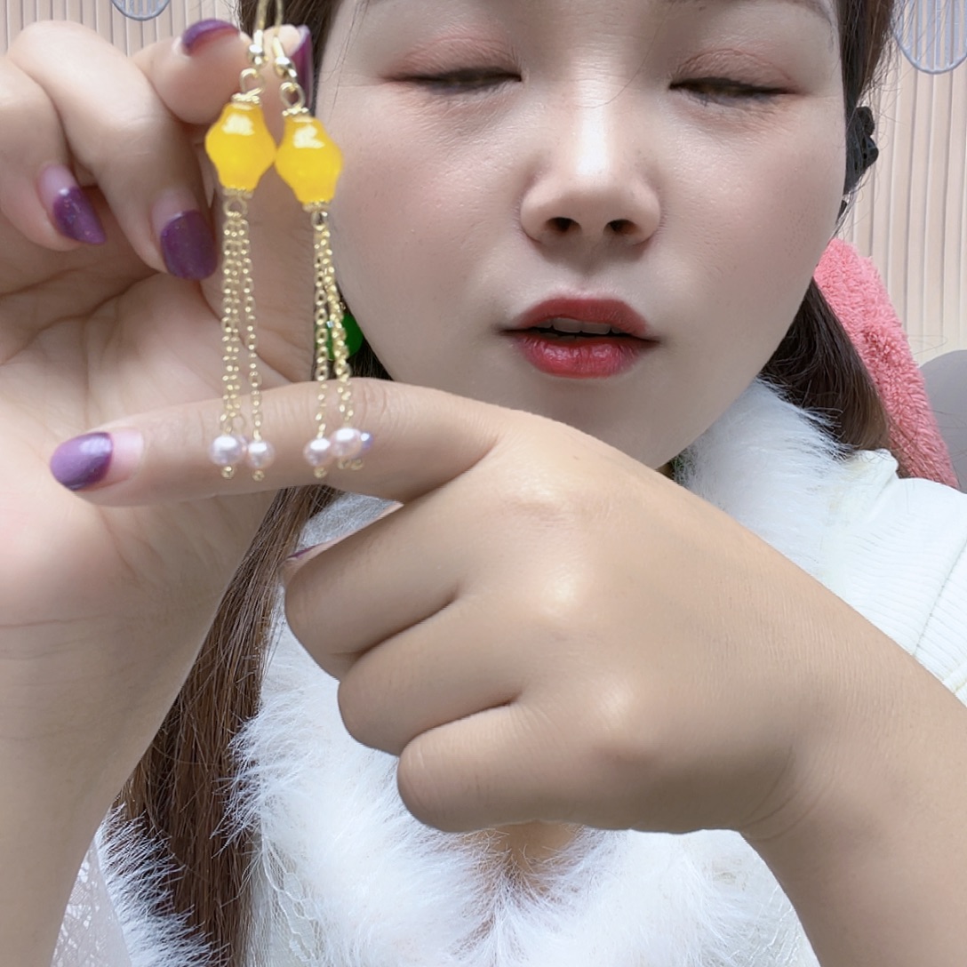 合金淡水珍珠颈饰耳坠