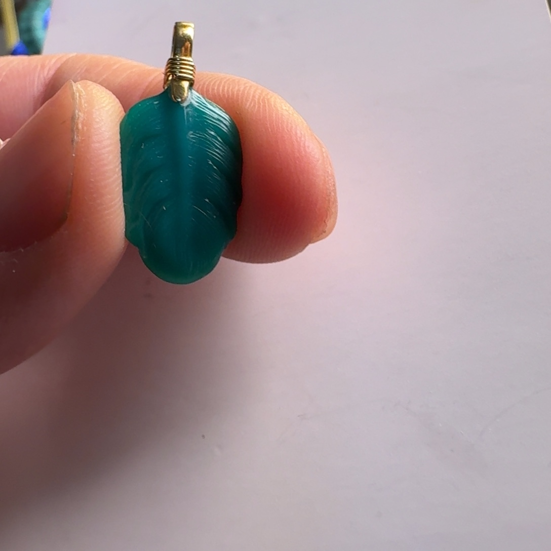 绿松石颈饰18K金镶嵌