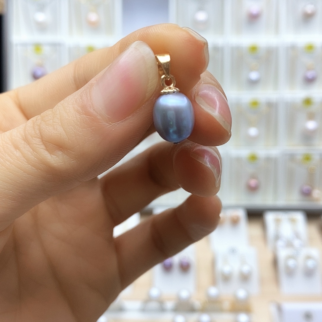 淡水珍珠吊坠(不含链)合金