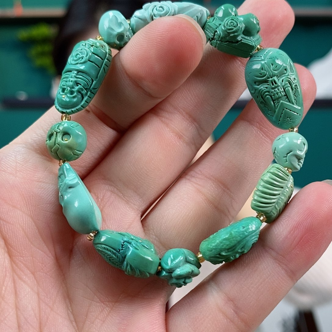 绿松石珠宝奇石未镶嵌