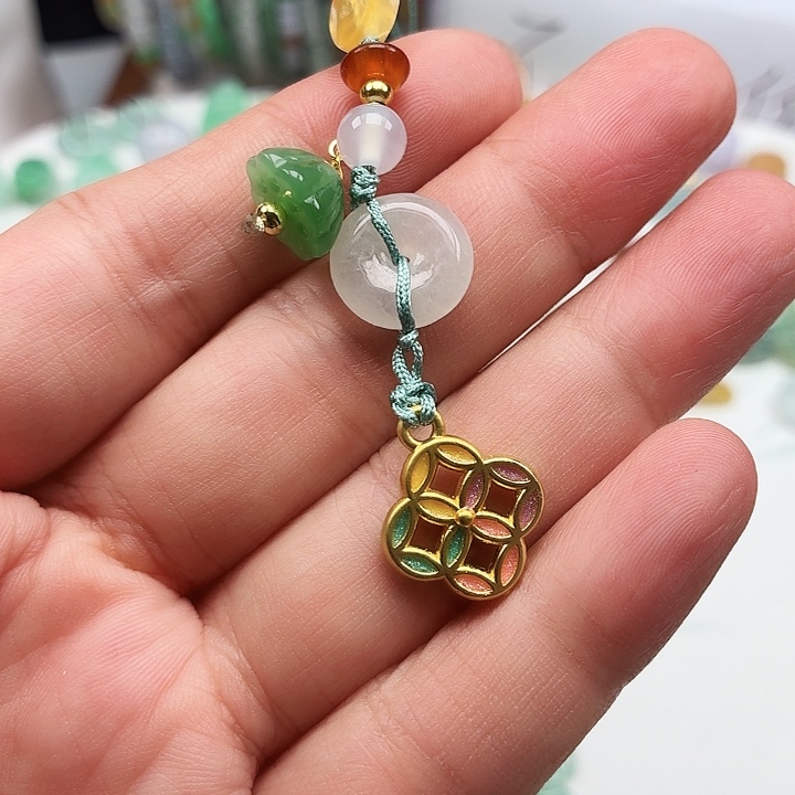 翡翠未镶嵌吊坠(不含链)钱币