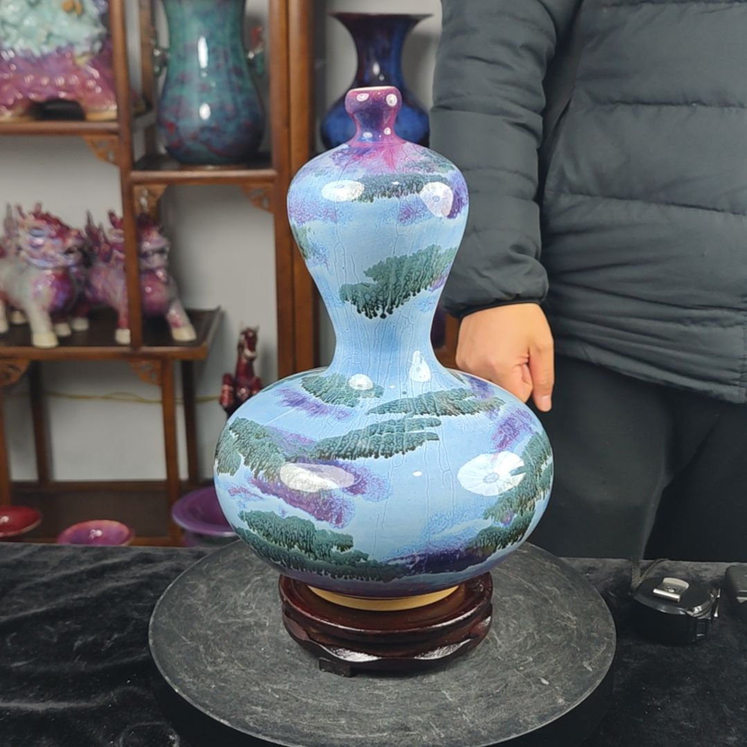 摆件神后镇钧瓷摆件