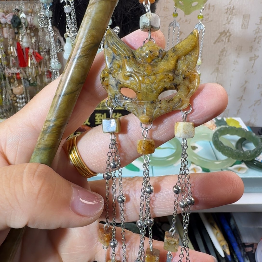 未镶嵌岫玉发簪福利款两个包邮
