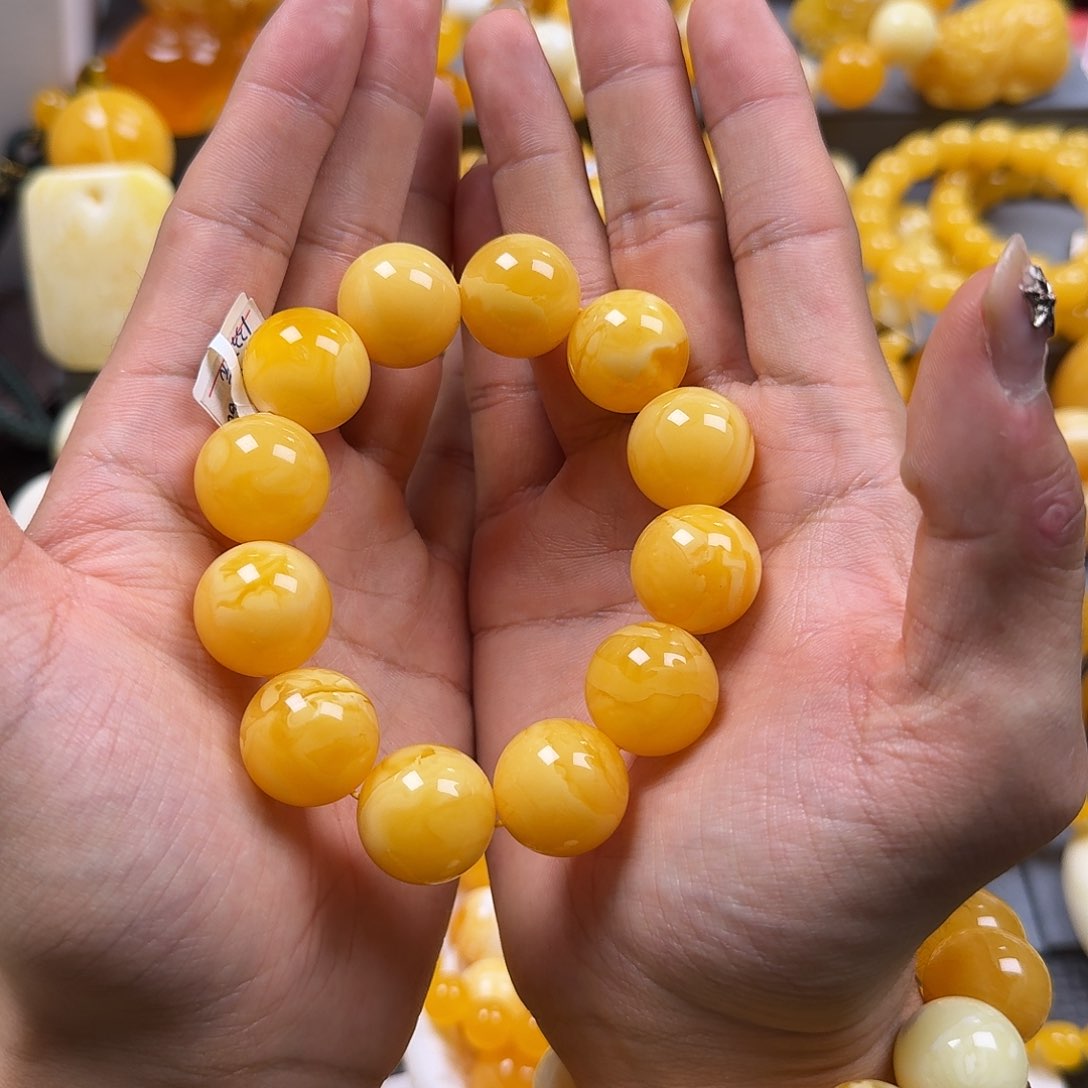 琥珀珠宝奇石未镶嵌19mm