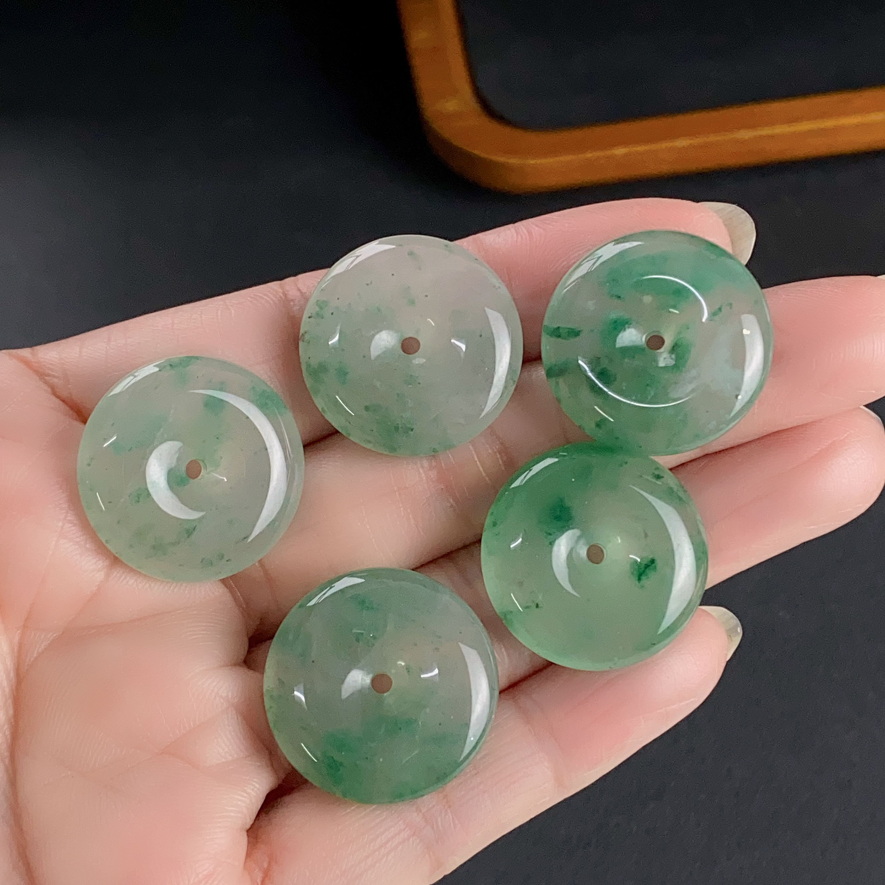 2004/ 时尚精美非洲翠平安扣吊坠/多样性发/一件