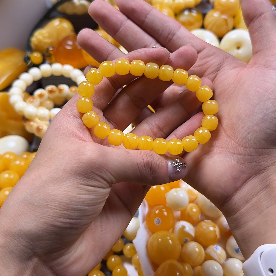 蜜蜡珠宝奇石未镶嵌同料老型10mm