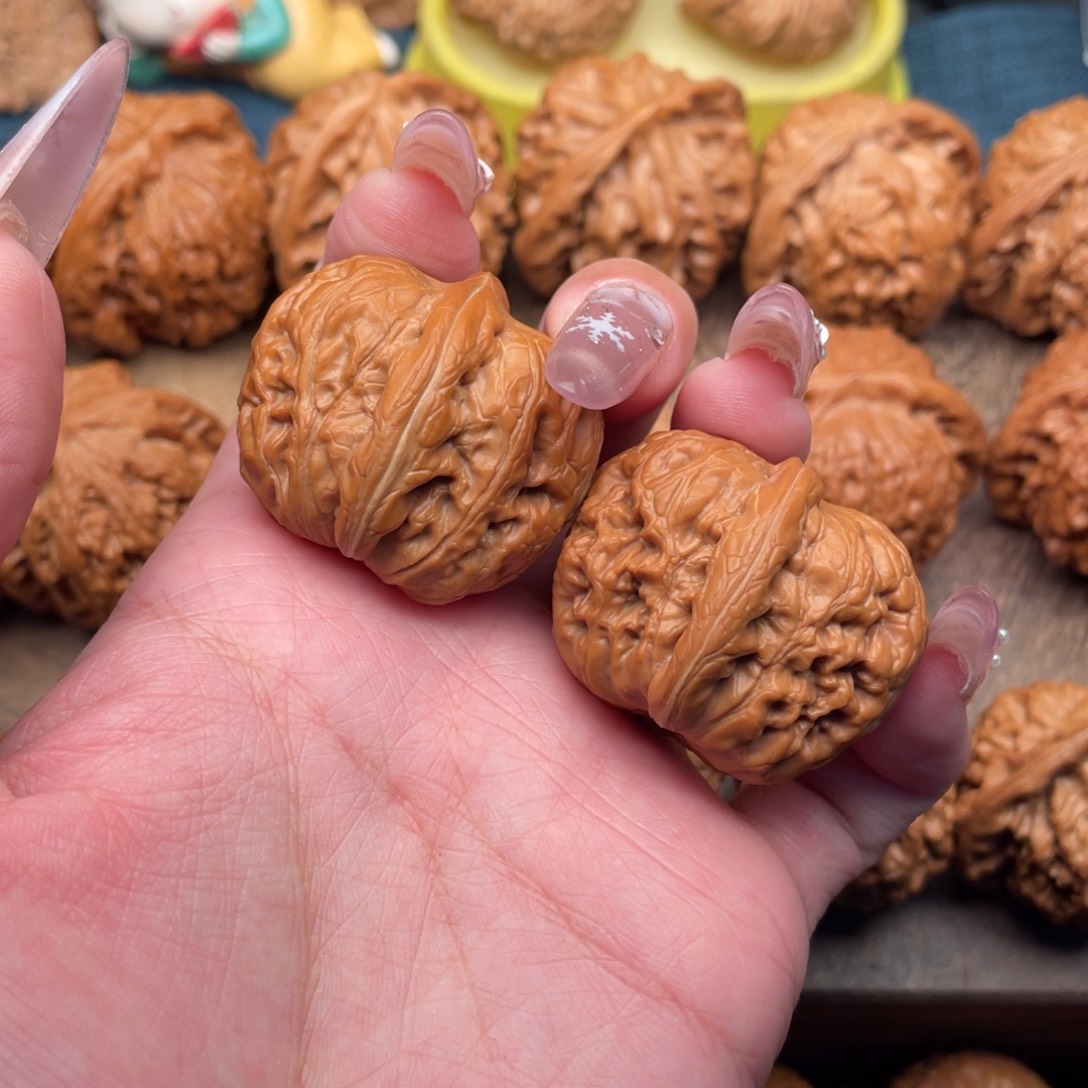 把件文玩核桃全品精棱平谷元宝37