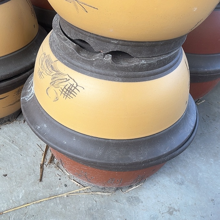 紫砂花盆100-2。41-20