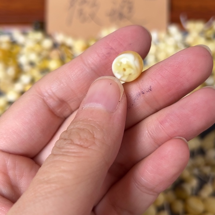 蜜蜡未镶嵌裸石10.2mm一个