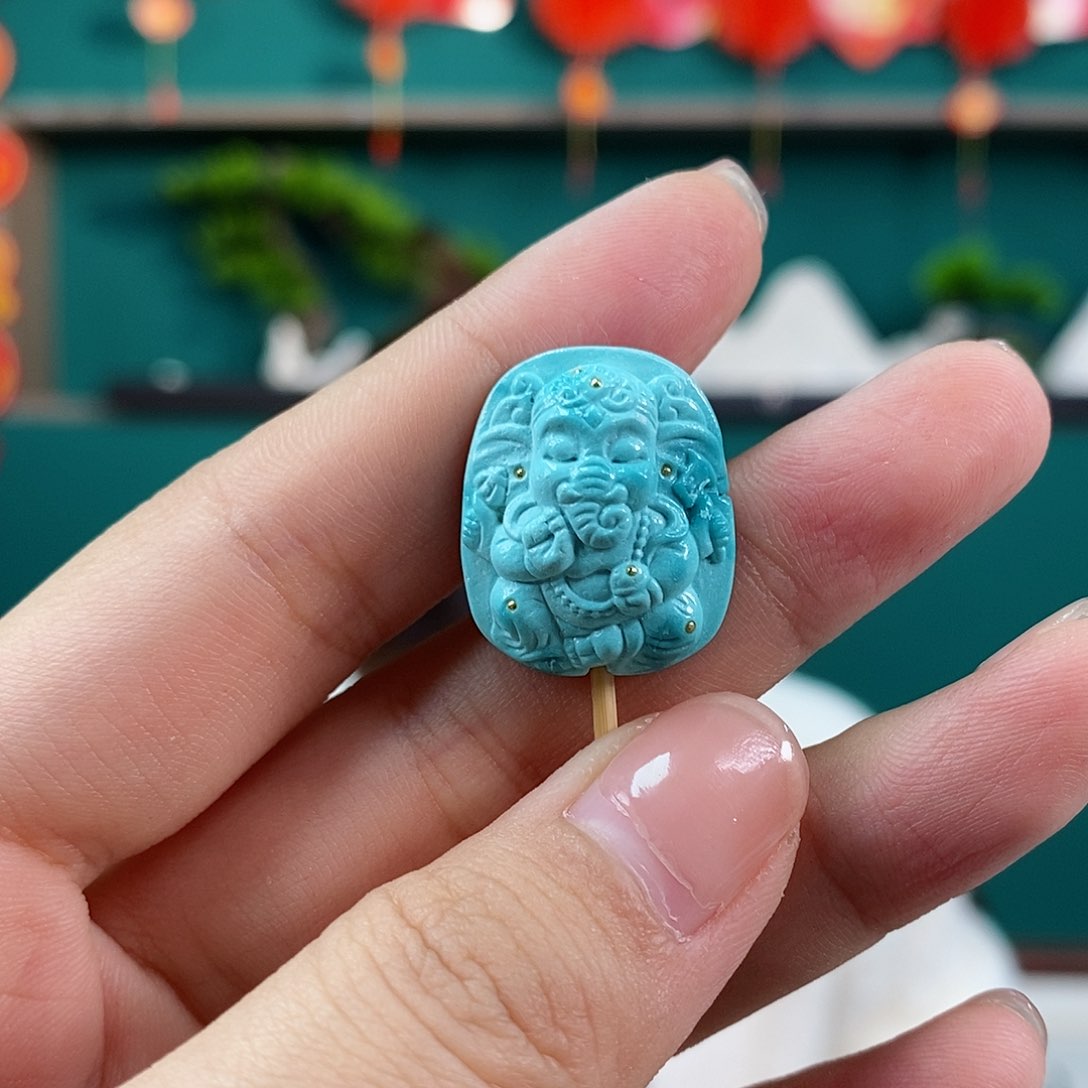 绿松石珠宝奇石未镶嵌