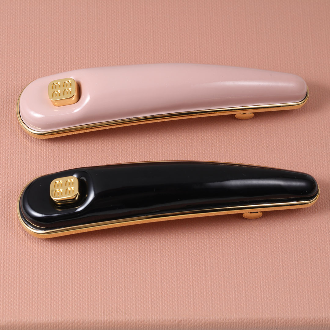 25新款发饰马尾夹女优雅边夹简约千金风弹簧夹发夹