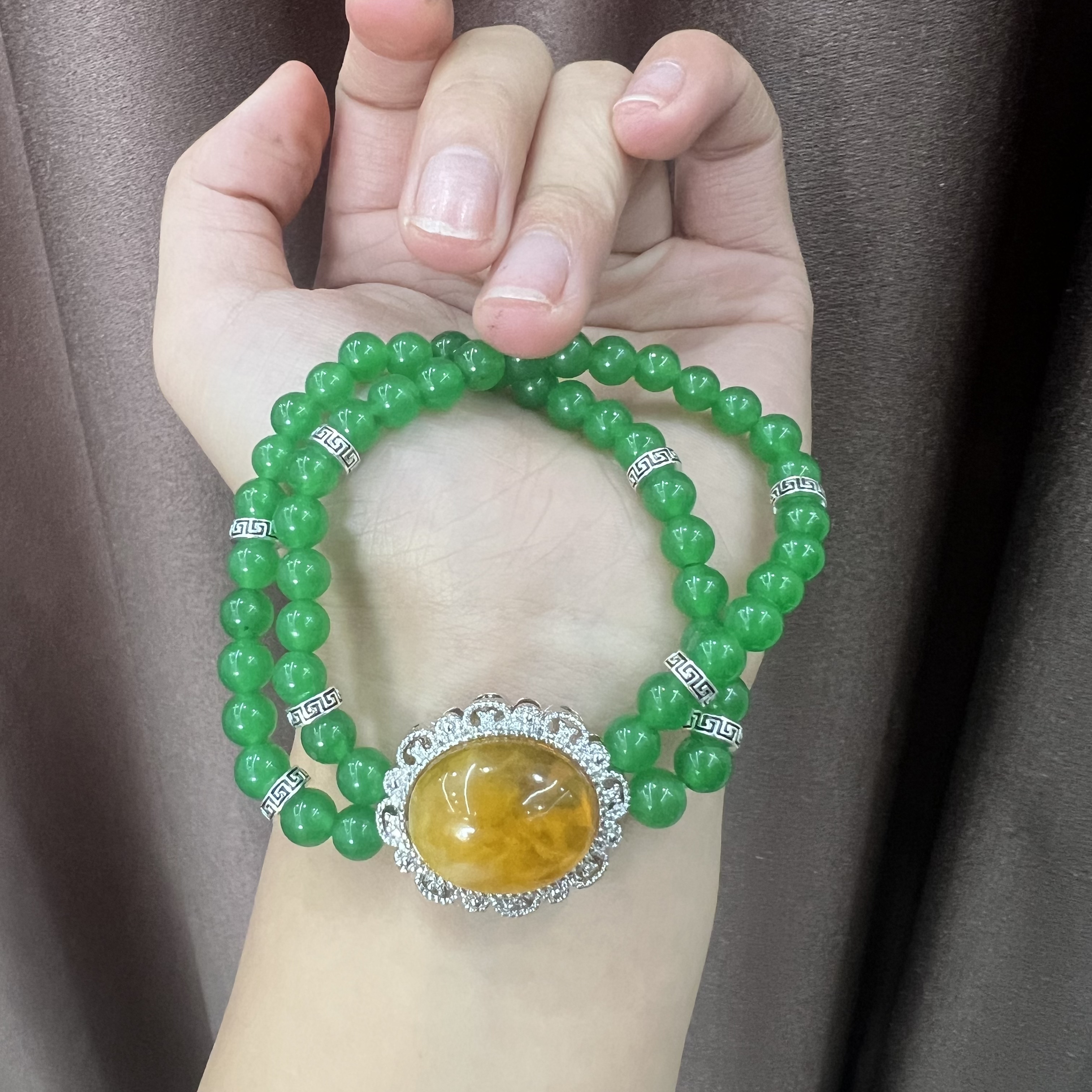 高定珠宝翡翠手链HF737S068