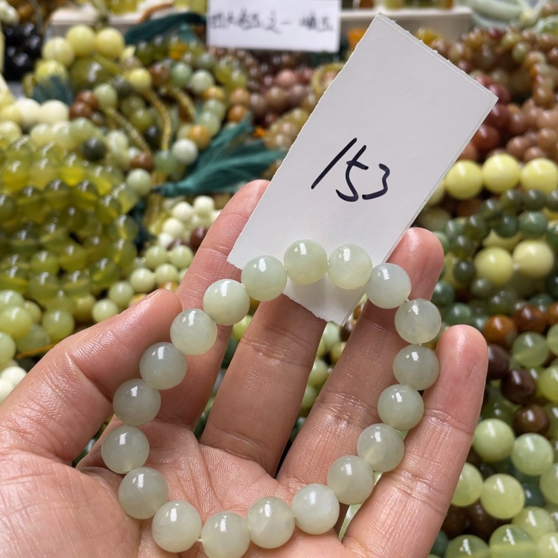 蛇纹石玉手链未镶嵌