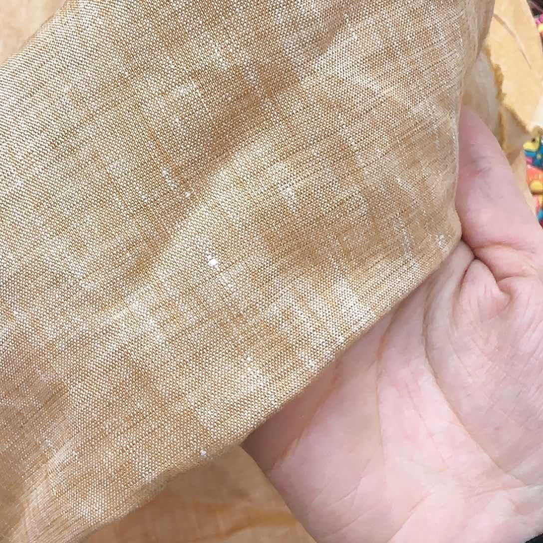 织绣亚麻 共三米 门幅140面料