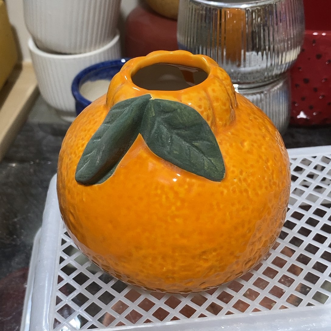 摆件水培陶盆无孔 瑕疵介意勿拍