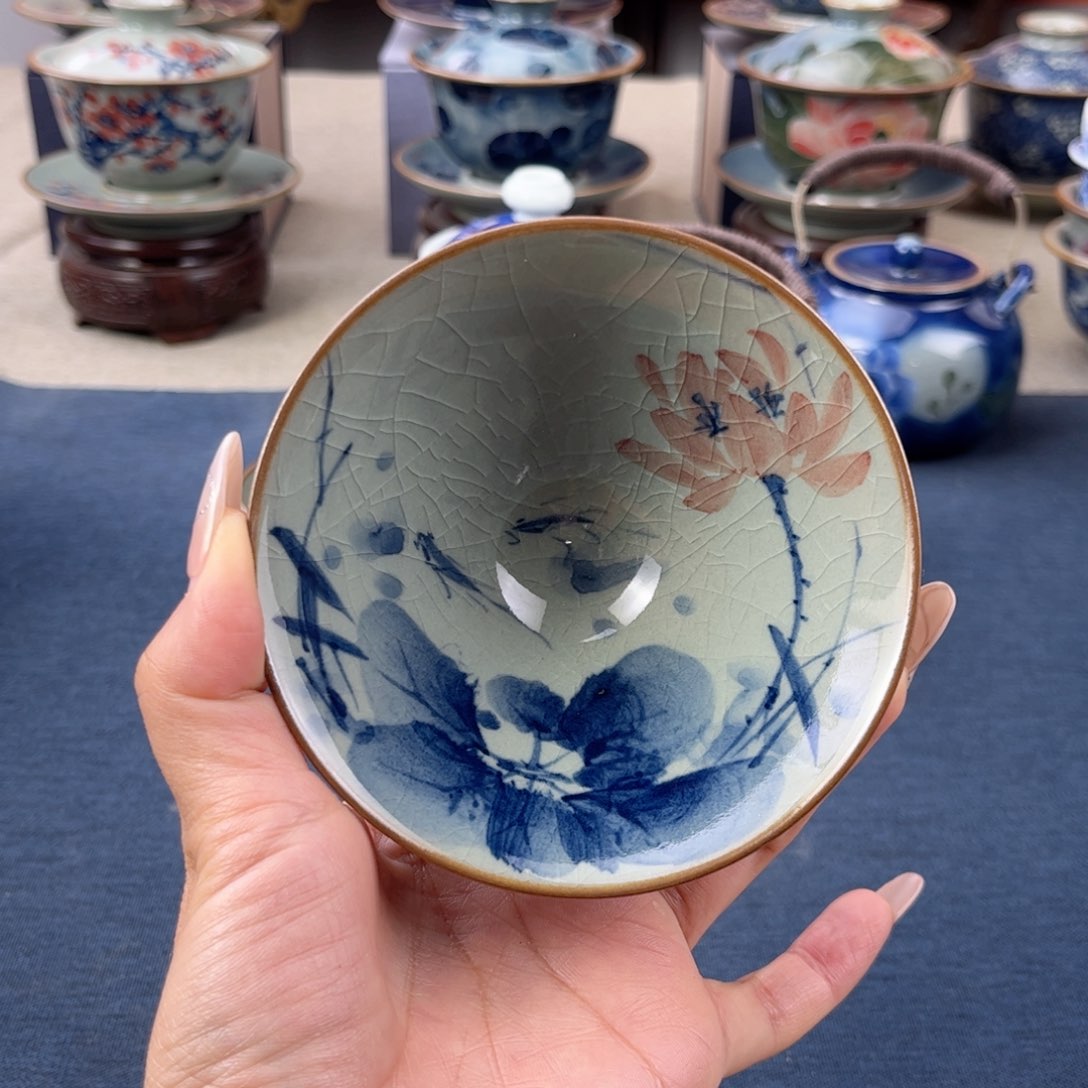 杯景德镇手绘手工茶具