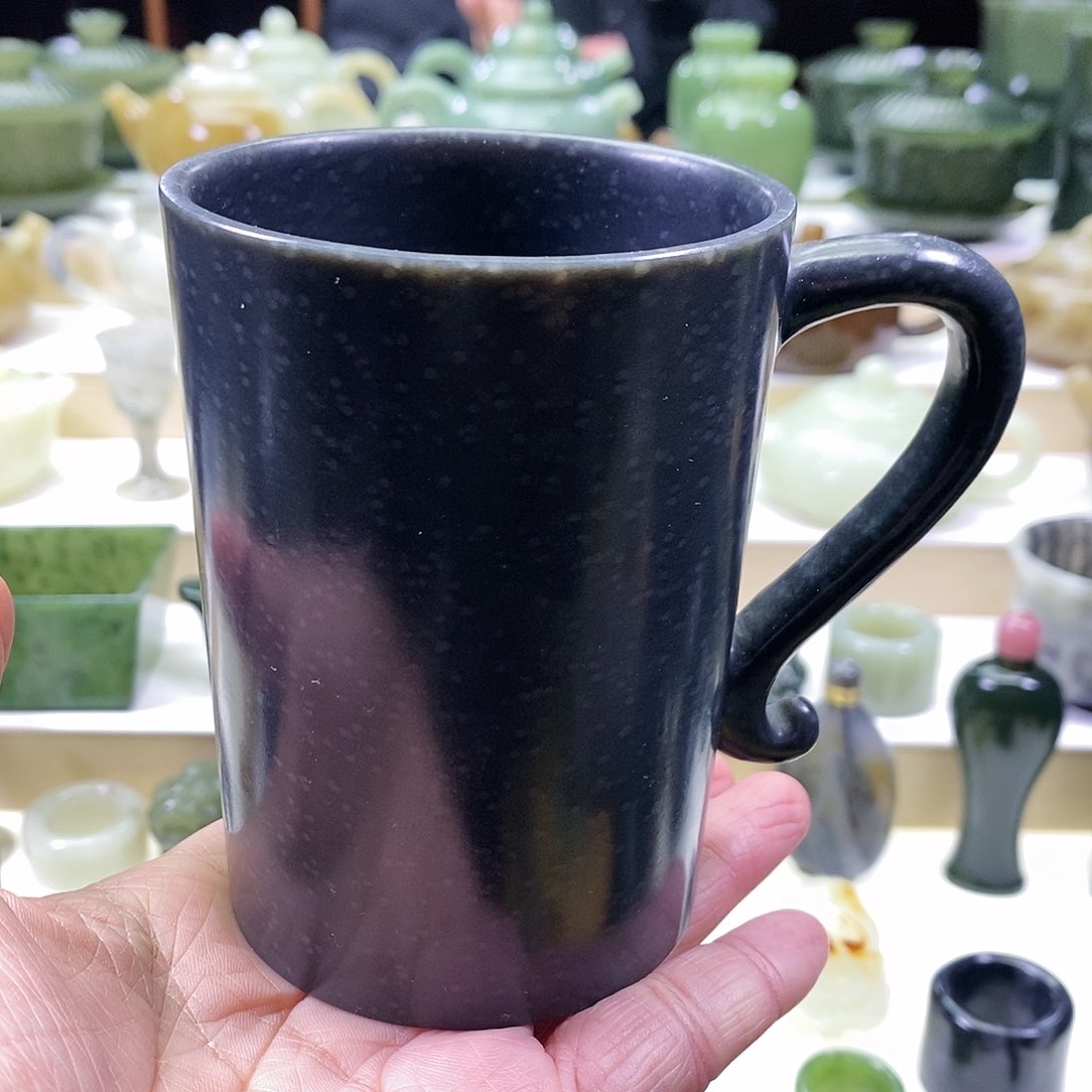 和田玉茶杯未镶嵌