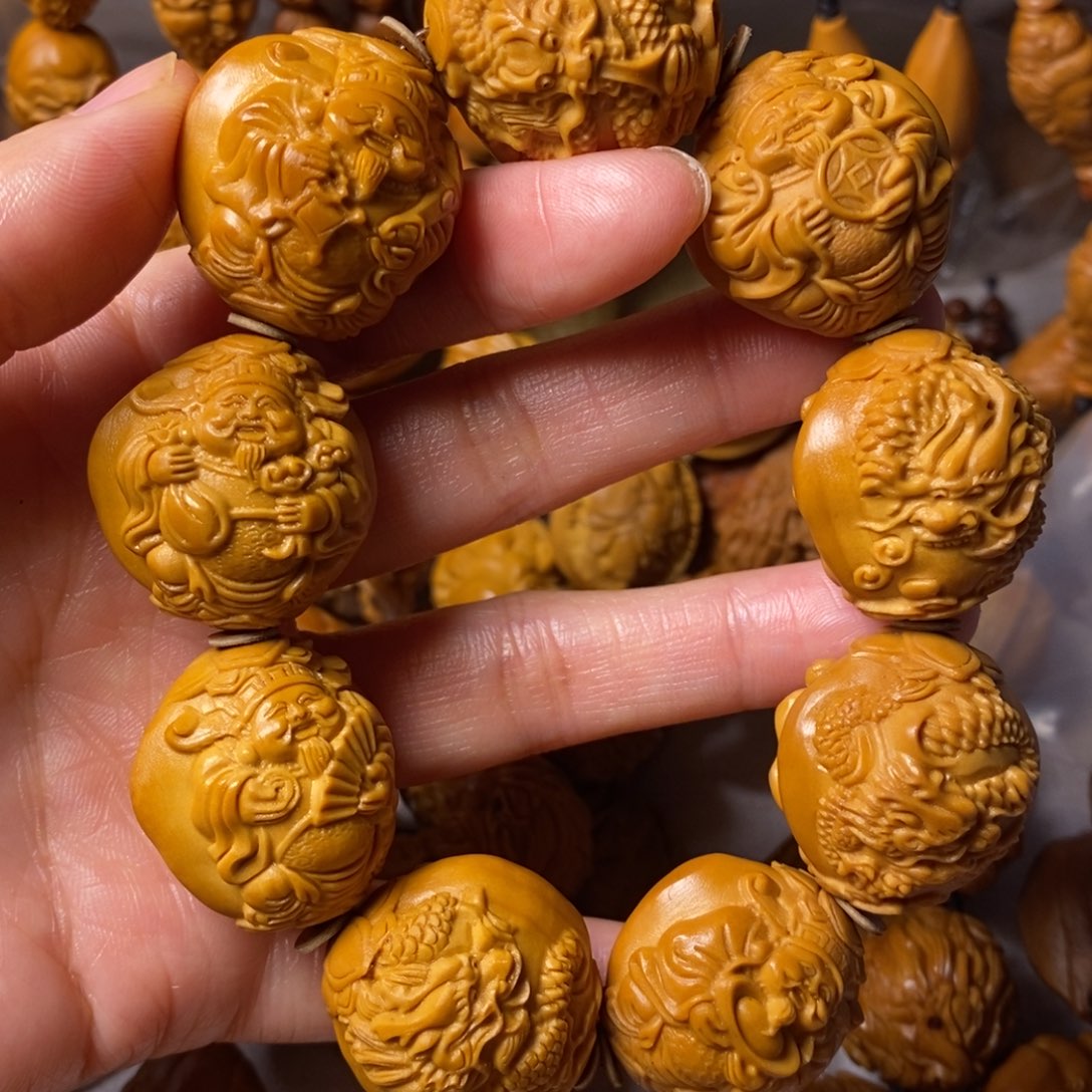 詪***記手串/手链橄榄核精品龙财神