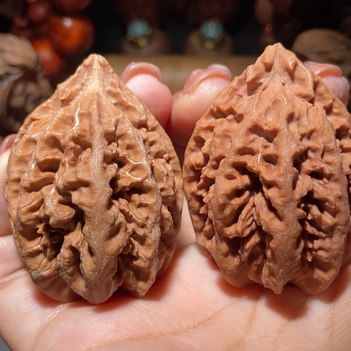 把件文玩核桃东北楸子小雪126瑕疵