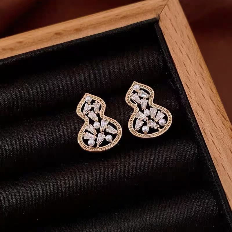 铜合金耳饰 3166新中式小众耳钉