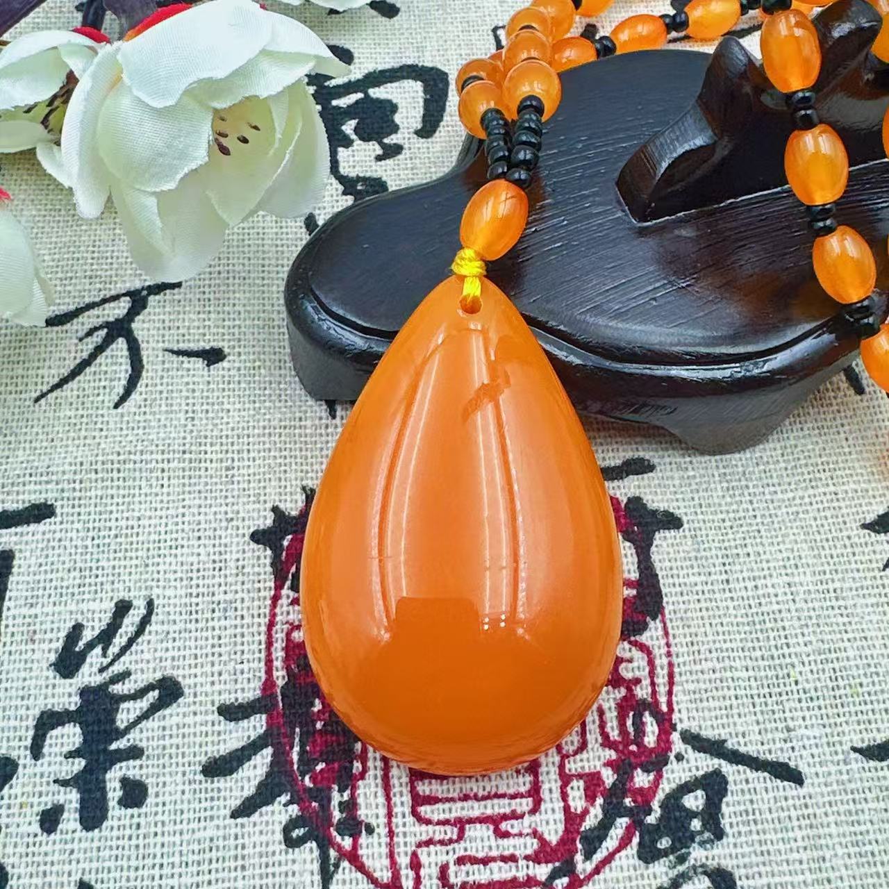 SC-480   黄色水滴吊坠