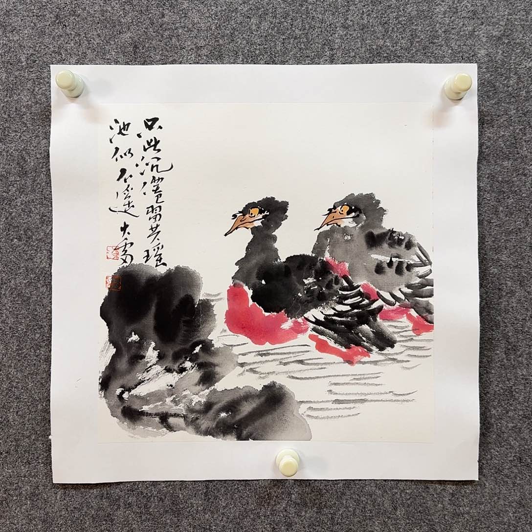 国画大雷老师手绘作品