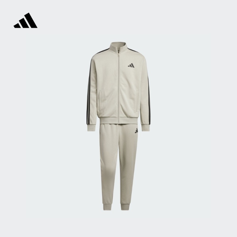 阿迪达斯官方 经典休闲三条纹长袖套装男女春夏新款adidas JZ0112