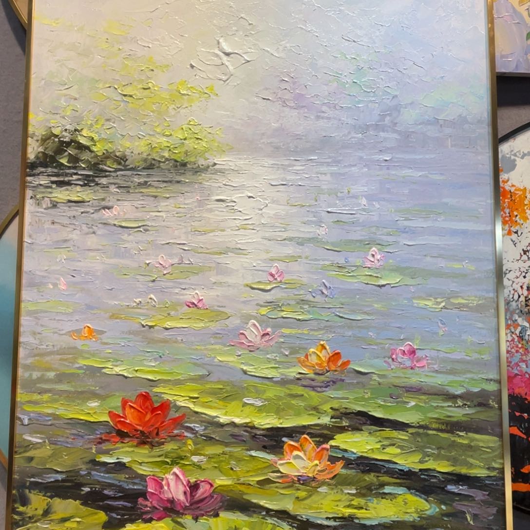 油画油画作品欣赏80.120带铝合金框