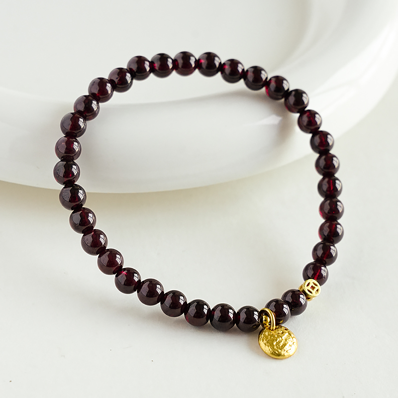 原创系列石榴石聚宝盆手链多样性发一-7911