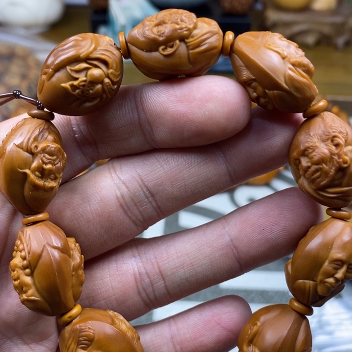 橄榄核手串/手链橄榄核雕工艺手串