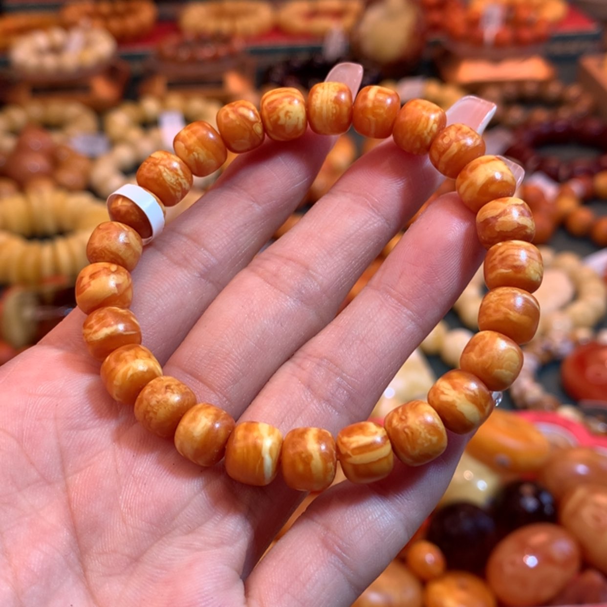 【闪购商品】未镶嵌琥珀手链蜜蜡