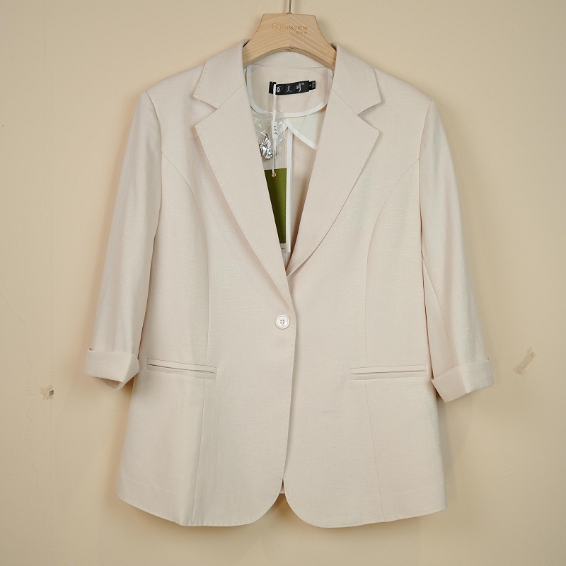 PARKVIEW/百芙川西服气质白色时尚休闲百搭女士夏季春夏HF3701-1