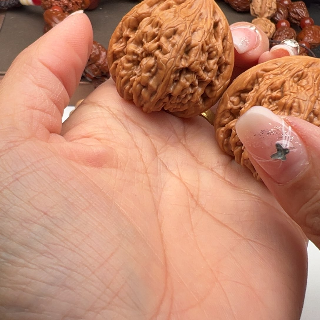 文玩核桃把件虎头王37