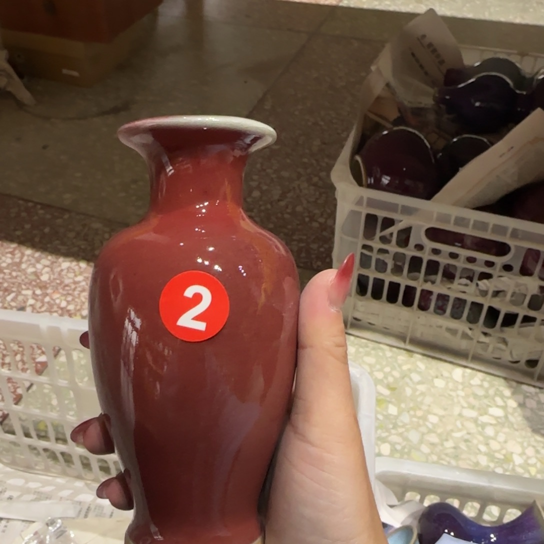 摆件瓷郑家钧窑摆件