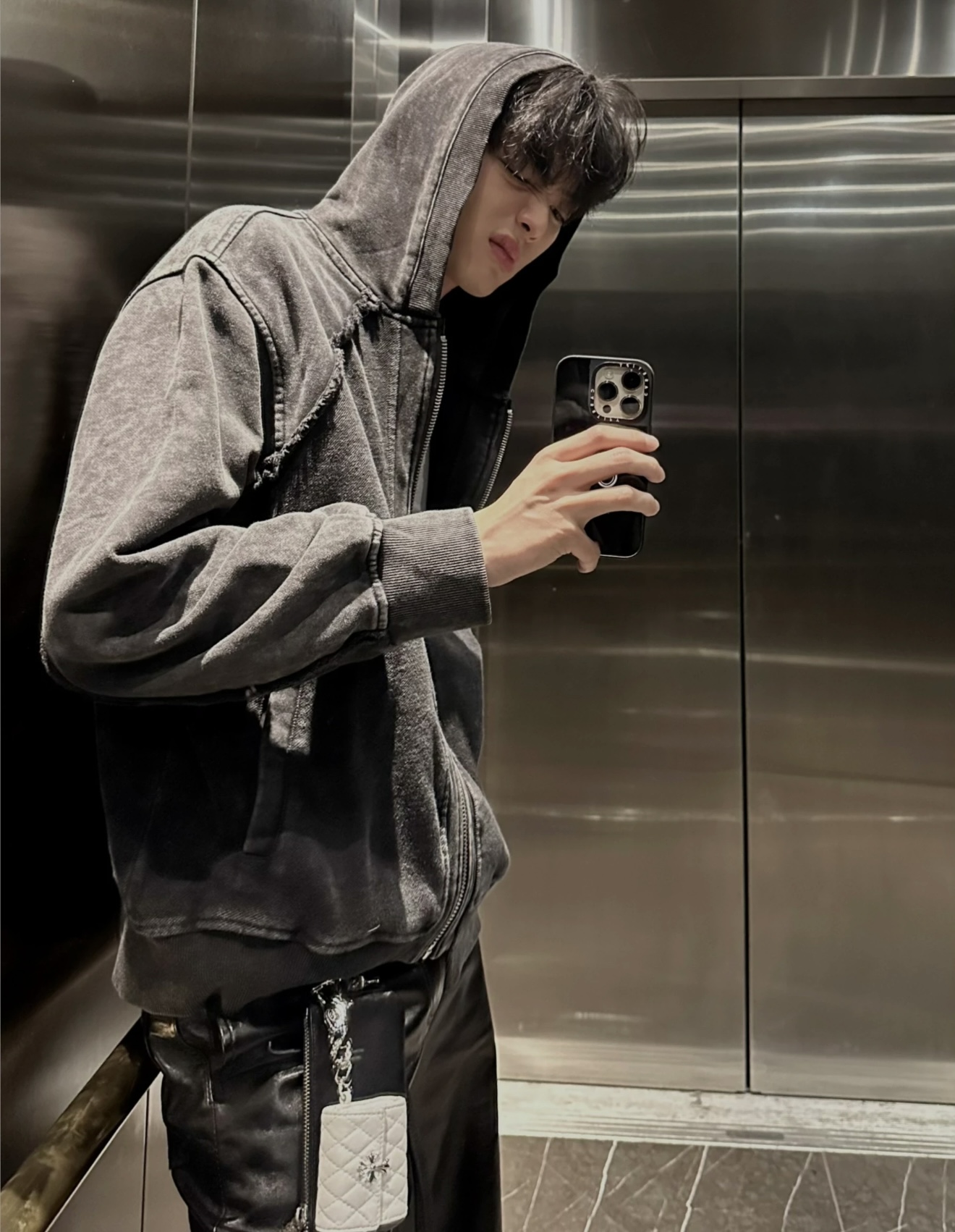 某保169！来自小众品牌！重磅水洗分割卫衣男女