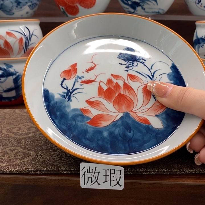 釉下老陶泥手工绘制