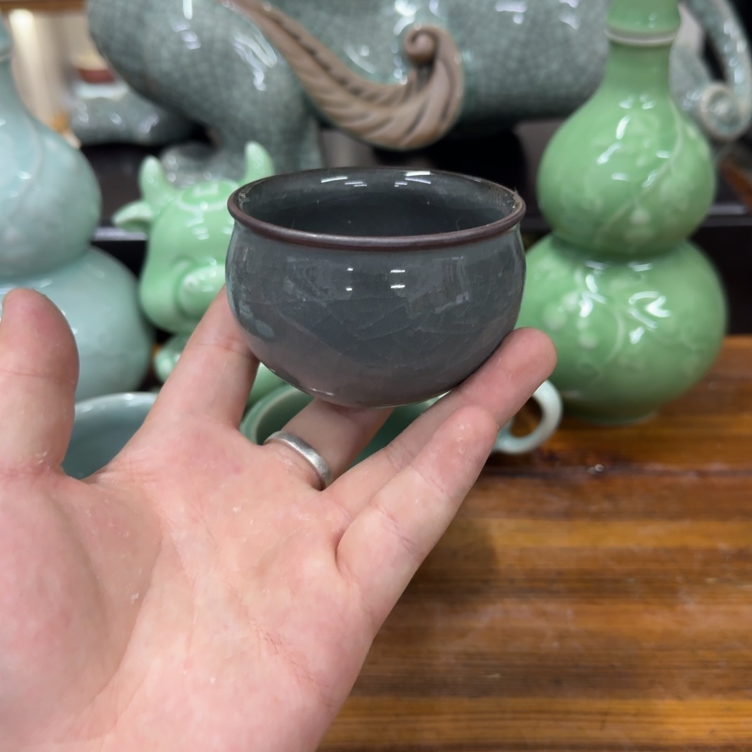 龙泉青瓷茶具微瑕69958