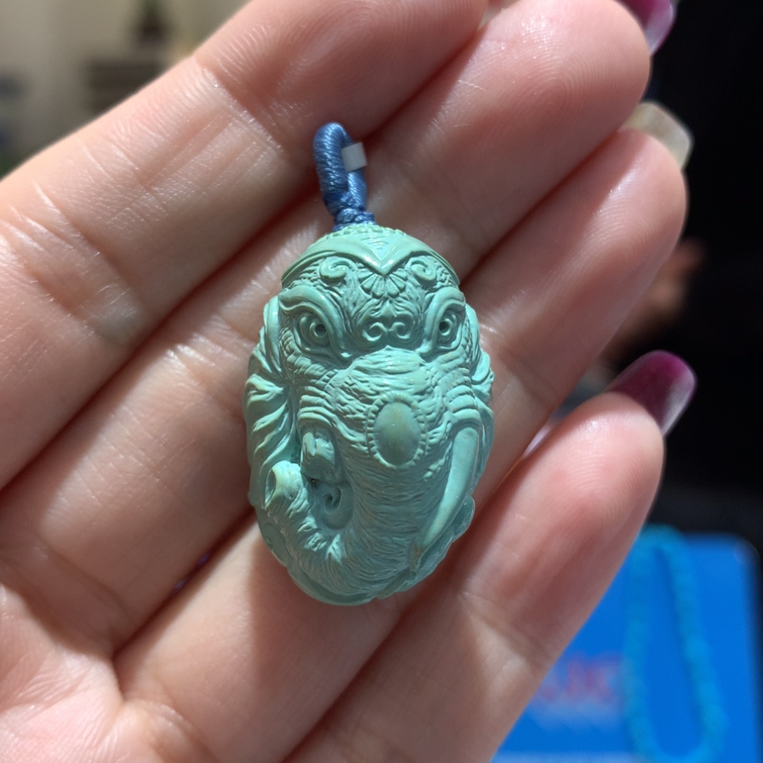 未镶嵌绿松石吊坠