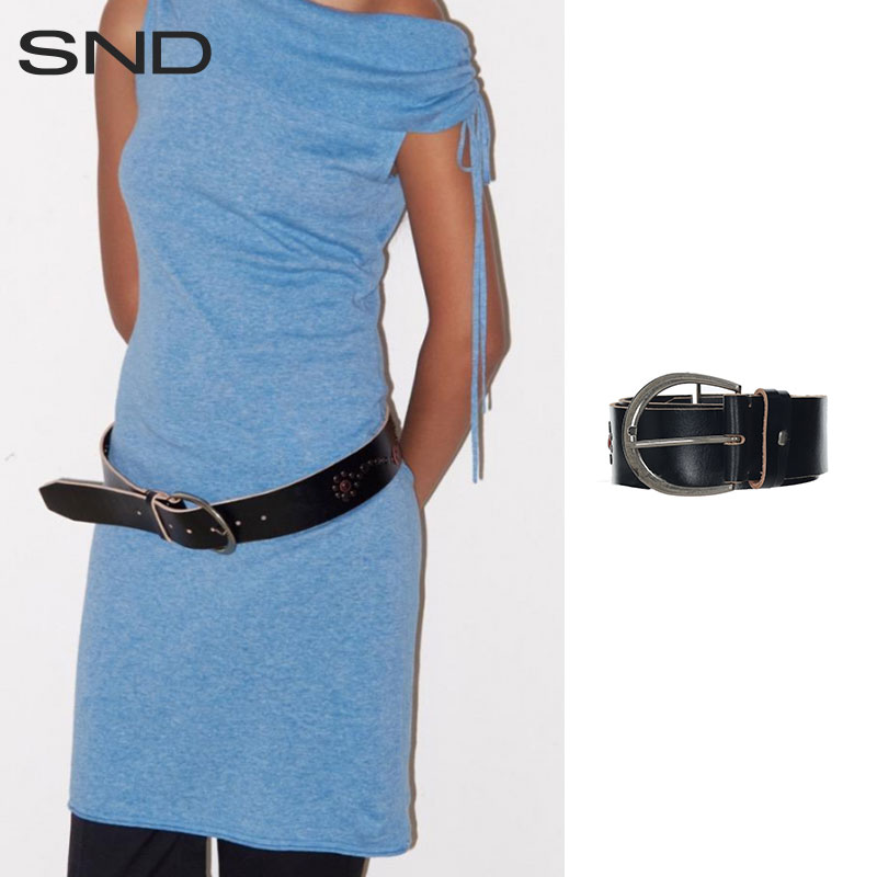 【DEMODEMODE 设计师品牌】SND SS25 变形D字圆片工艺宽款腰带