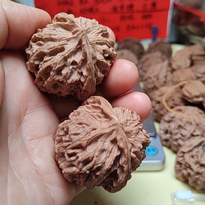 文玩核桃把件42的全品无药无修无夹板的苹果园