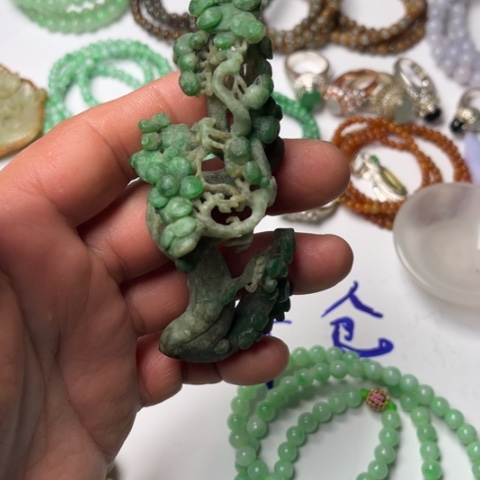 定制翡翠未镶嵌离**妈