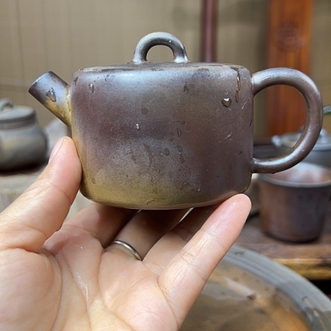戬谷龙窑柴烧茶壶10