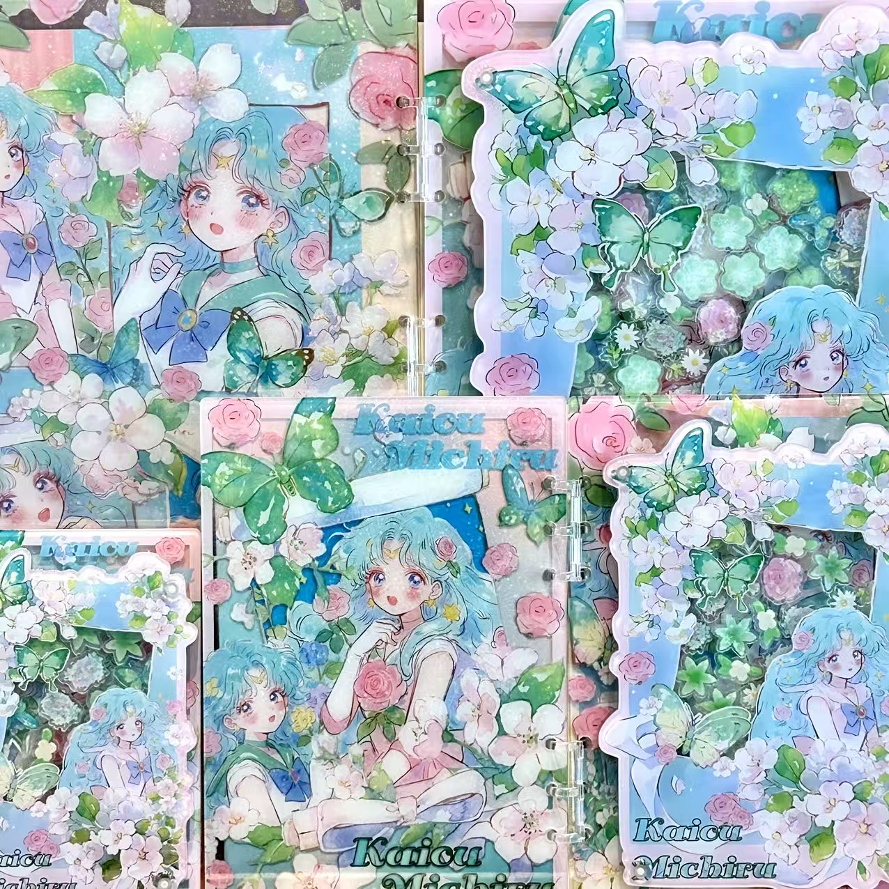 【海王满美战】高定摇摇乐本套餐活页本手工DIY定制潮玩本亚克力