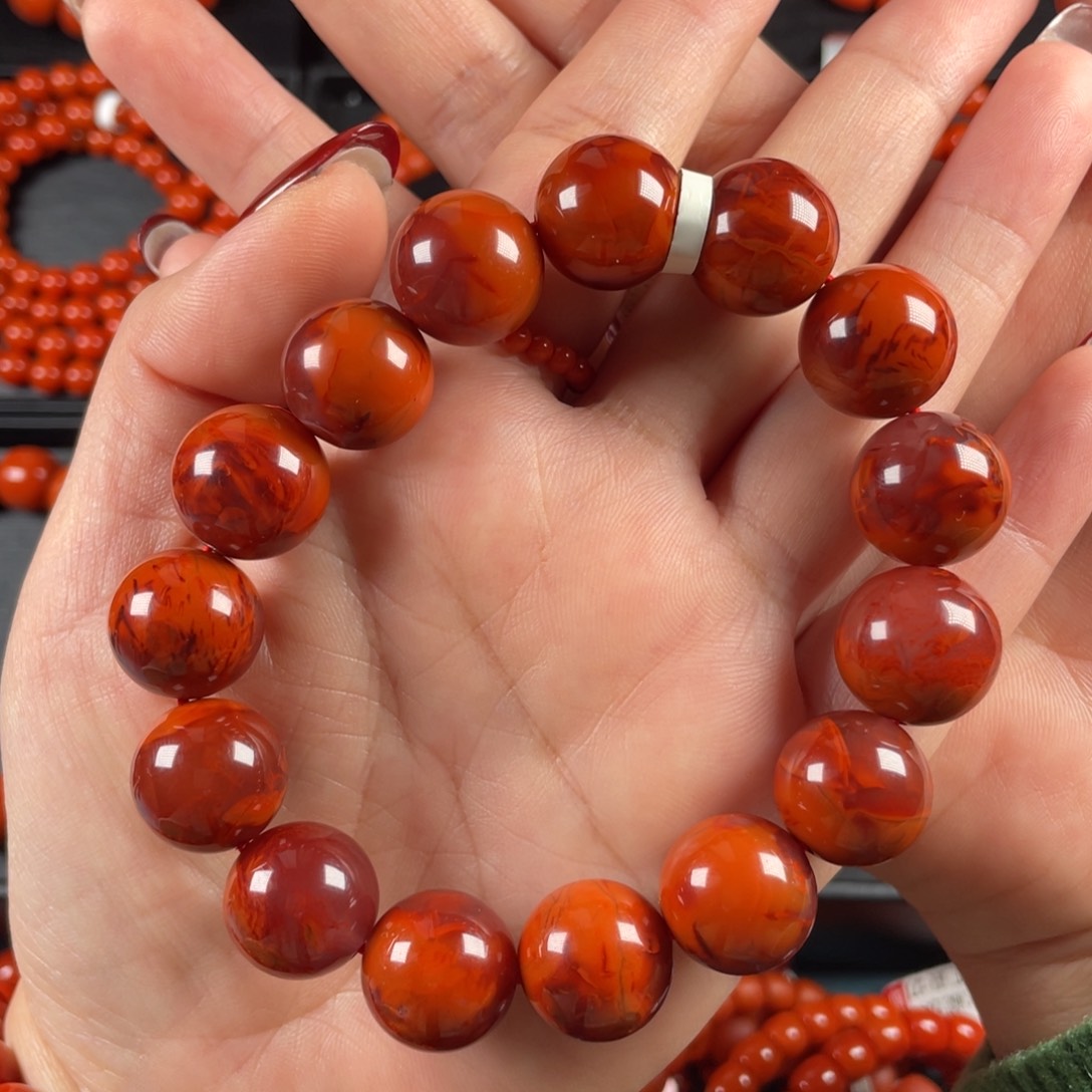 南红玛瑙手链未镶嵌你****着妞15