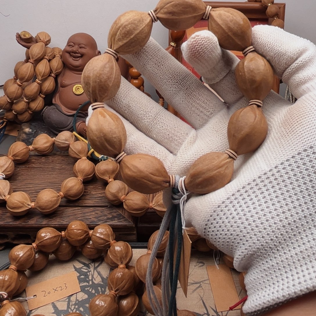 没***子手串橄榄核19.27梅林铁核