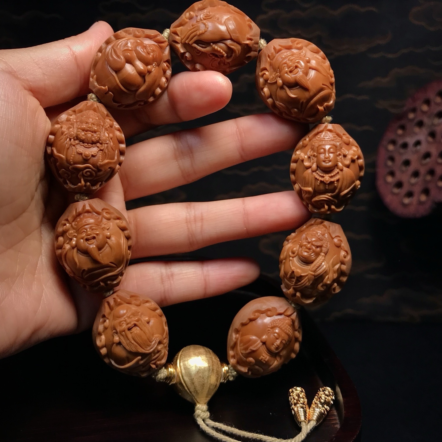 【群仙会】明春 苏工舟山核雕文玩手串CL504006